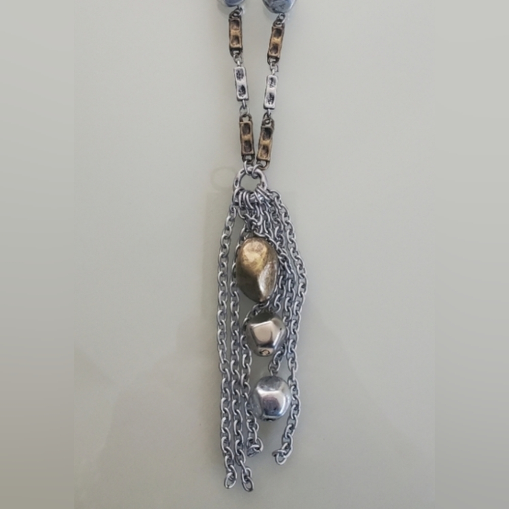 CHICO'S Necklace Long Mixed Metal